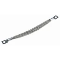 RS PRO Braided Wire Tin Copper, 8.29 mm² CSA, M5 Stud Size, 24 x 11 x 0.2 mm, 0.15 m Length, BS EN 13602:2002, BS4109 489-204