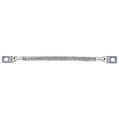 RS PRO Braided Wire, 10.05 mm² Cross Section Area, M6 Stud Size, 24 x 20 x 0.2 mm, 150 mm Length, Tin Copper Wire 489-208