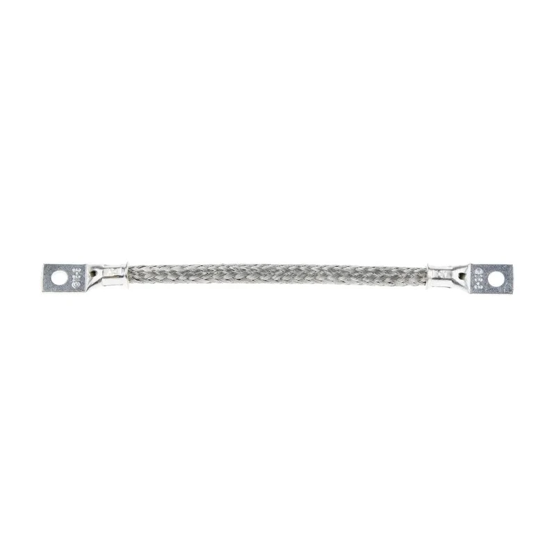 RS PRO Braided Wire, 10.05 mm² Cross Section Area, M6 Stud Size, 24 x 20 x 0.2 mm, 150 mm Length, Tin Copper Wire 489-208