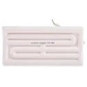 RS PRO Ceramic Heating Element 500 W 230V AC Glazed Curved 122mm x 60mm 198-8529