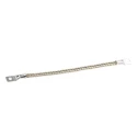 RS PRO Braided Wire Tin Copper, 10.05 mm² CSA, M5 Stud Size, 16 x 20 x 0.2 mm, 0.2 m Length 489-214