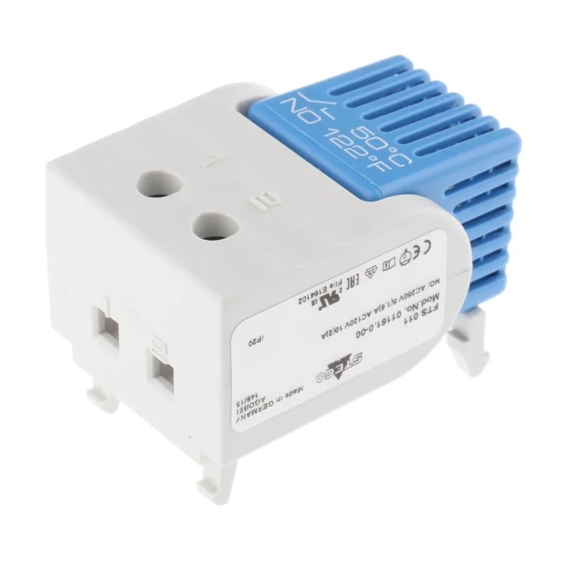 STEGO Enclosure Thermostat NO Switch Configuration 120V AC 250V AC Operating Temp -45°C to 70°C 01161.0-00
