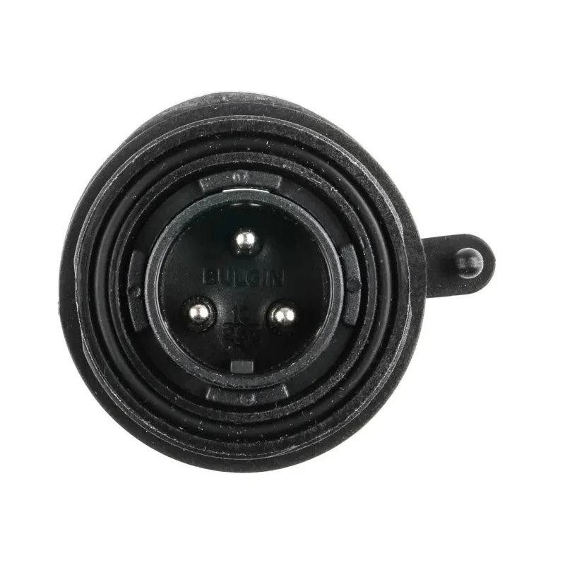 Bulgin Circular Connector, 3 Contacts, Panel Mount, Standard Buccaneer Series, Plug Male, IP68/IP69K, 12A, 250V PX0730/P