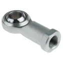 RS PRO M20 x 1.5 Female Steel Rod End, 20mm Bore, Metric Thread, Galvanised Zinc Coating 198-9033