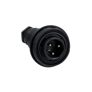 Bulgin Circular Connector, 3 Contacts, In-Line Mount, Male Plug, 12A Current, IP68 IP69K Rated, Polymer Housing, PX0732/P