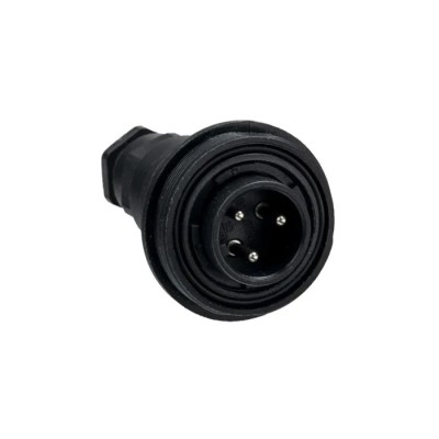 Bulgin Circular Connector, 3 Contacts, In-Line Mount, Male Plug, 12A Current, IP68 IP69K Rated, Polymer Housing, PX0732/P