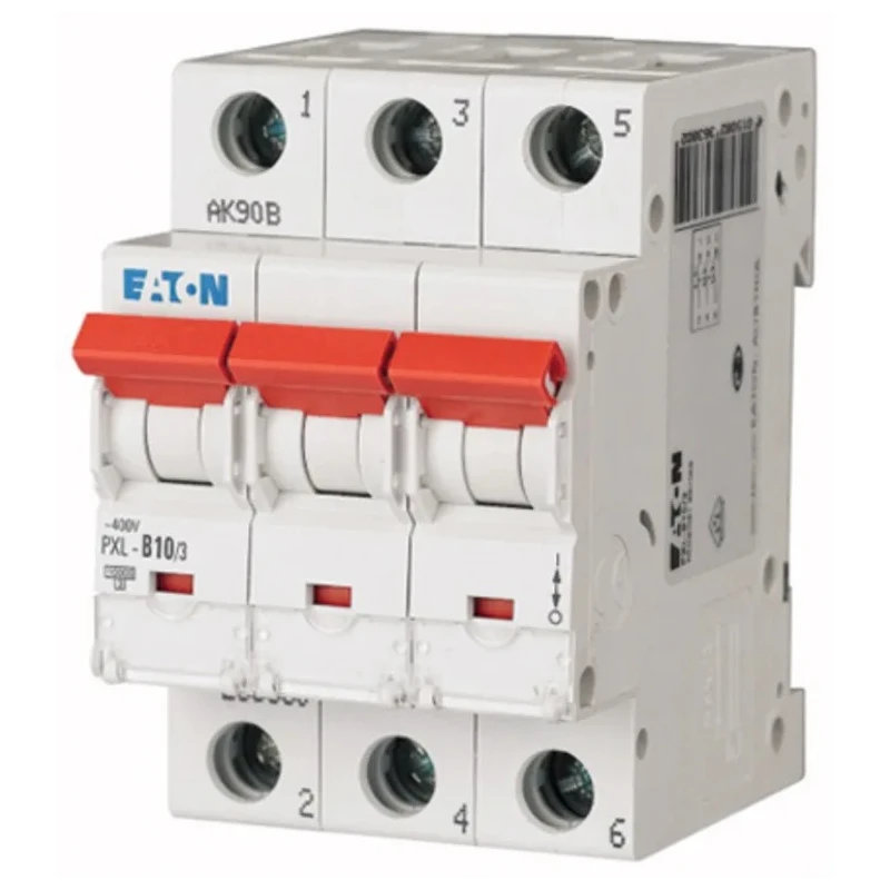 Eaton xPole Miniature Circuit Breaker, 3-Pole, 10A, Type C, 400V AC, 48V DC, 10kA Breaking Capacity 236422 PXL-C10/3