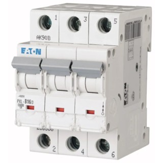 Kopp xPole Miniature Circuit Breaker 3-Pole 16A Type C 400V AC 48V DC 10 kA Breaking Capacity 236426 PXL-C16/3