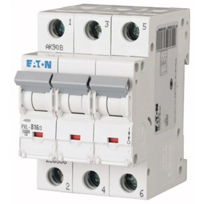 Kopp xPole Miniature Circuit Breaker 3-Pole 16A Type C 400V AC 48V DC 10 kA Breaking Capacity 236426 PXL-C16/3