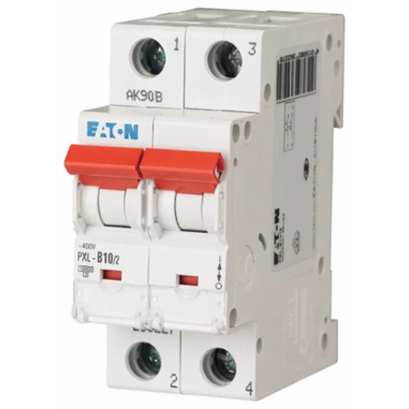 Eaton xPole Miniature Circuit Breaker 2-Pole 10A Type C 400V AC 48V DC 10 kA Breaking Capacity 236285 PXL-C10/2