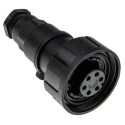 Bulgin Circular Connector, 6 Contacts, Cable Mount, Socket Female, IP68 Rated, Polymer Housing, 250V 5A Standard PX0739/S/07