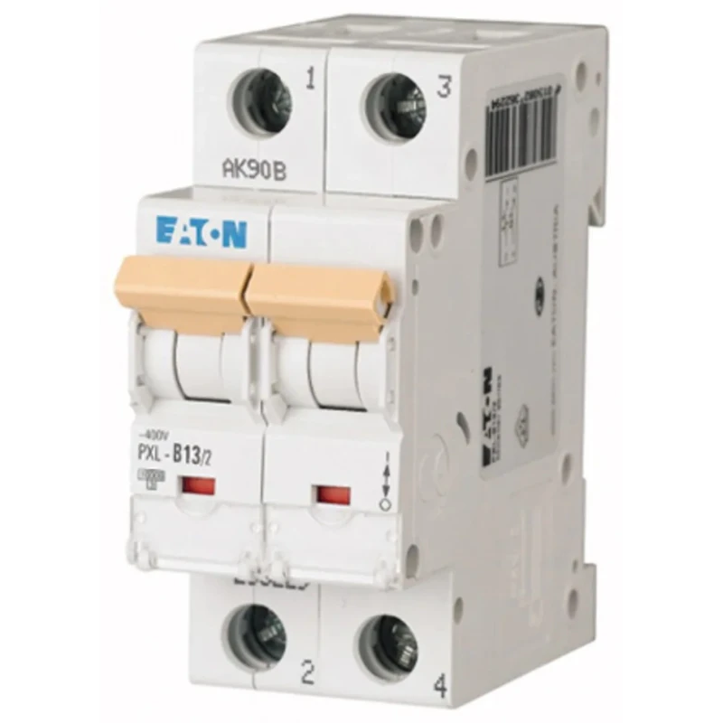 Eaton xPole Miniature Circuit Breaker 2-Pole 13A Type B 400V AC 48V DC 10kA Breaking Capacity 236229 PXL-B13/2