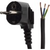 RS PRO Unterminated to CEE 7/3 Schuko Power Cord, 3 m, Black PVC, 10A, 250V 490-245