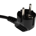 RS PRO Unterminated to CEE 7/3 Schuko Power Cord, 3 m, Black PVC, 10A, 250V 490-245