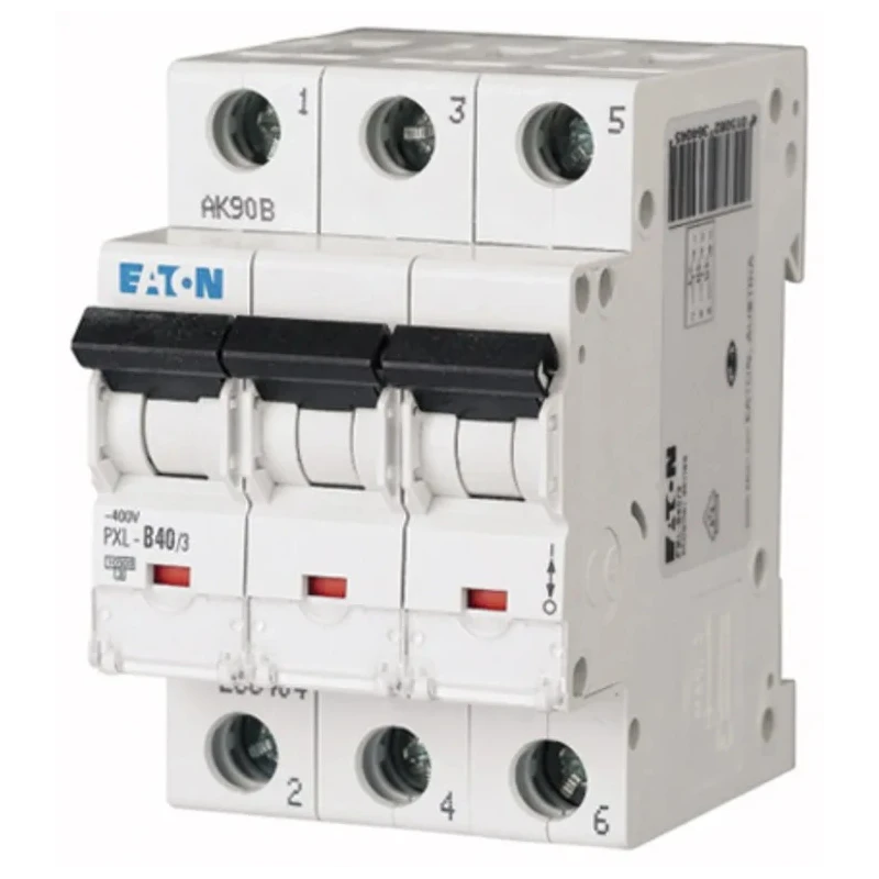 Eaton xPole Miniature Circuit Breaker 3-Pole 40A Type D 400V AC 48V DC 10 kA Breaking Capacity 236469 PXL-D40/3