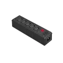 Bulgin 10A 250V AC 5 Gang Socket Bar 2m Cable IEC C13 Fused PXD301/050/01/1