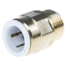 John Guest Brass Pipe Fitting Straight 1/2 in BSP Male Coupler Male BSP 15 mm to Female 1/2 in 15MC(1/2)BRASS