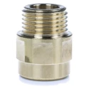 John Guest Brass Pipe Fitting Straight 1/2 in BSP Male Coupler Male BSP 15 mm to Female 1/2 in 15MC(1/2)BRASS