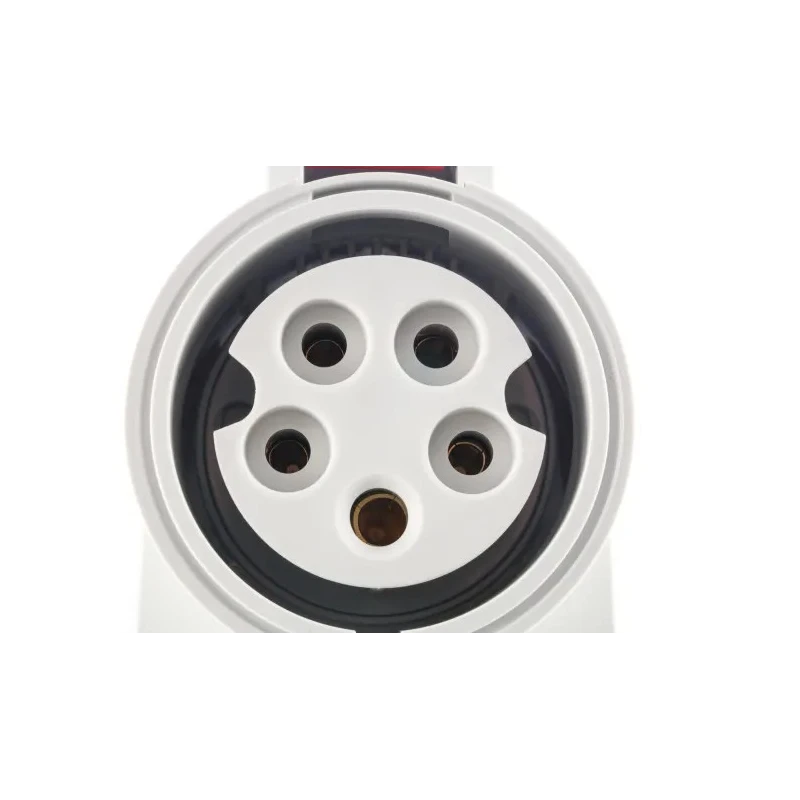 MENNEKES Wall Mount 5-Pole Socket Rated at 32A 400V IP44 Red IP44