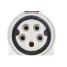MENNEKES Wall Mount 5-Pole Socket Rated at 32A 400V IP44 Red IP44