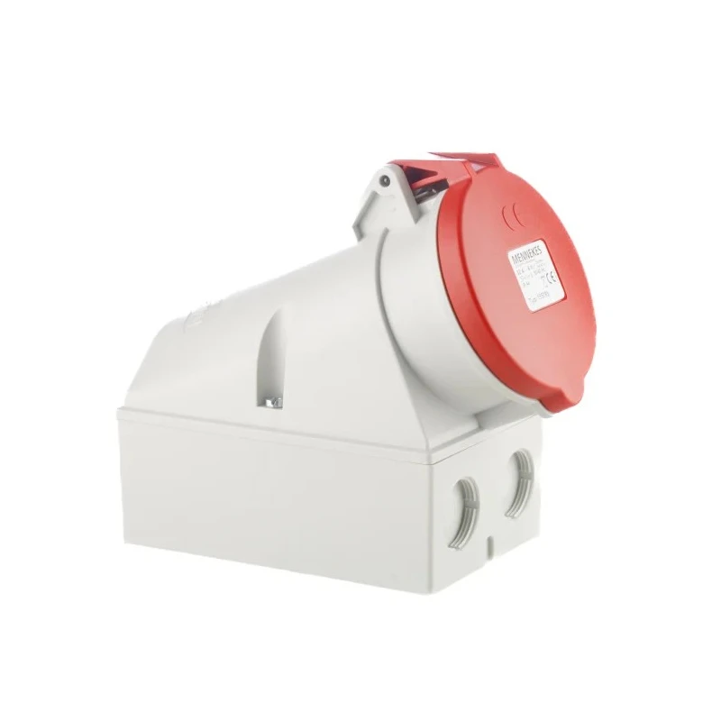 MENNEKES Wall Mount 5-Pole Socket Rated at 32A 400V IP44 Red IP44
