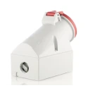 MENNEKES Wall Mount 5-Pole Socket Rated at 32A 400V IP44 Red IP44