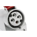 MENNEKES Wall Mount Socket 4 Pole 32A 400V IP44 Red IP44 