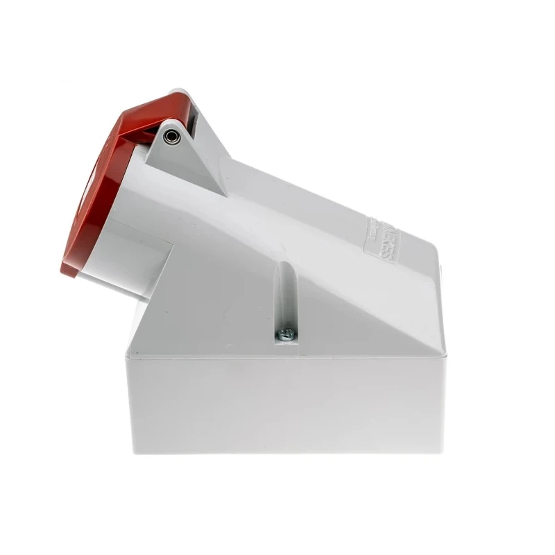 MENNEKES Wall Mount Socket 4 Pole 32A 400V IP44 Red IP44 