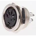 RS PRO 5 Pole Straight Standard DIN Socket 4A 100V AC Screw Panel Mount Female 490-844