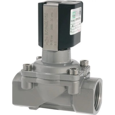 Buschjost 2 Port Solenoid Valve NC G3/8 Threaded, 24V, 10mm Orifice, 316 Stainless Steel Body 8259100.9151.02400