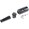 RS PRO 3 Pole Straight Standard DIN Socket, Female Connector, Cable Mount, 1A, 100V AC, Push Lock, Shielded, ABS 490-866