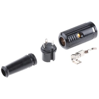 RS PRO 3 Pole Straight Standard DIN Socket, Female Connector, Cable Mount, 1A, 100V AC, Push Lock, Shielded, ABS 490-866