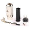 RS PRO 4 Pole Straight Standard DIN Plug 4A 100V AC Push Lock Cable Male 490-898