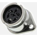 RS PRO 6 Pole Straight Standard DIN Socket, 1A, 100V AC, Bayonet, Chassis Mount Female 490-905