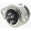 RS PRO 6 Pole Straight Standard DIN Socket, 1A, 100V AC, Bayonet, Chassis Mount Female 490-905