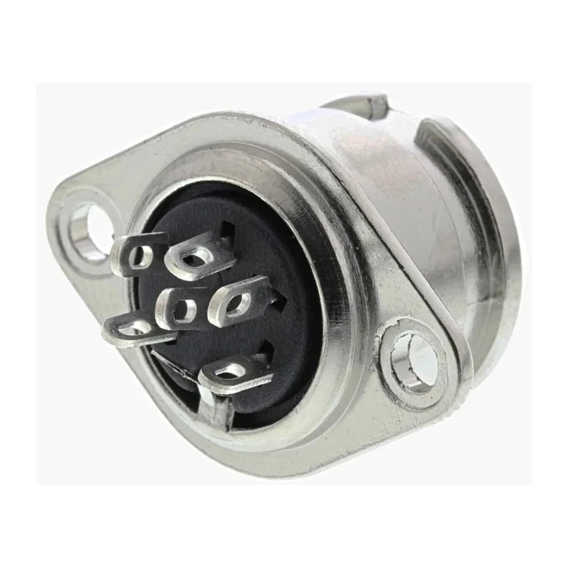 RS PRO 6 Pole Straight Standard DIN Socket, 1A, 100V AC, Bayonet, Chassis Mount Female 490-905