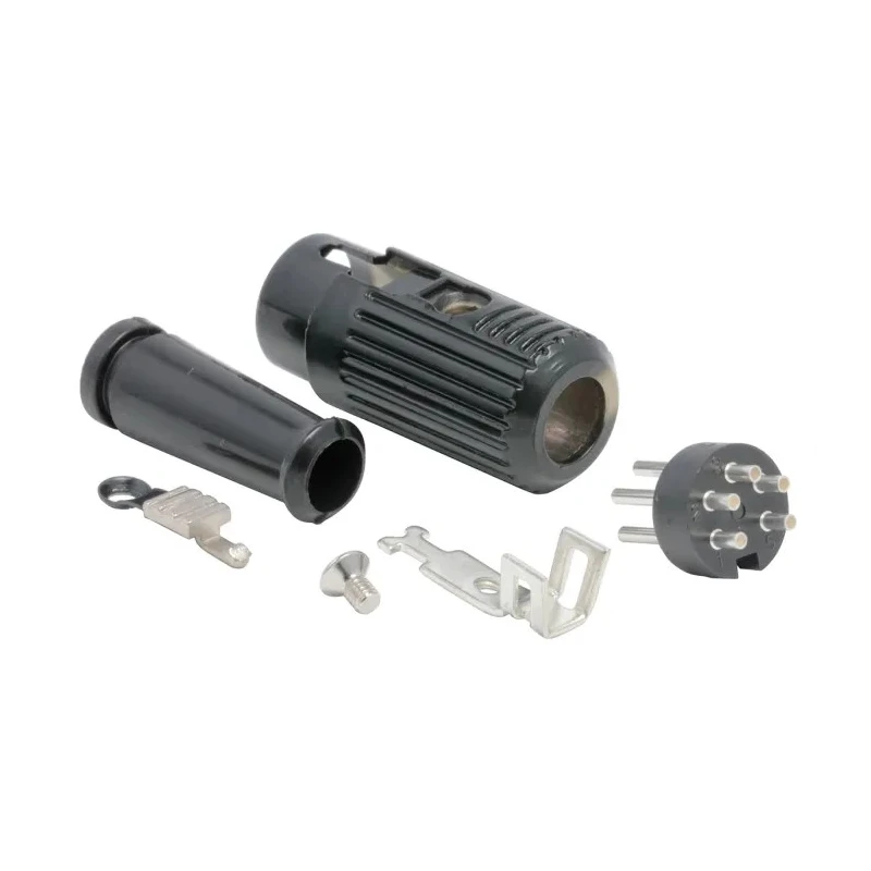 RS PRO 5 Pole Straight Standard DIN Plug, 4A Current, 100V AC Voltage, Push Lock Cable Male Connector 490-945