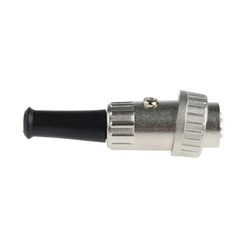 RS PRO 8 Pole Straight Standard DIN Plug, 1A, 100V AC, Bayonet Cable Mount 490-951