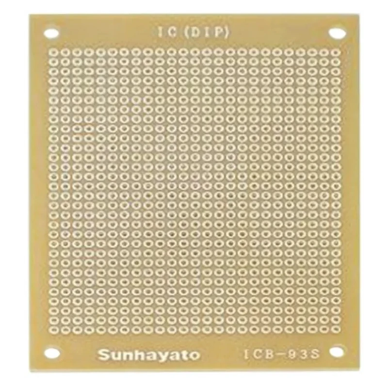 Sunhayato Matrix Board FR2 Synthetic Resin Bonded Paper 1.6mm Thickness 1 mm Holes 95mm x 72mm ICB-93S
