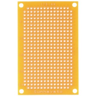 Sunhayato Matrix Board FR2 Synthetic Resin Bonded Paper 72mm x 47mm 1.6mm Thickness 1 mm Holes ICB-88