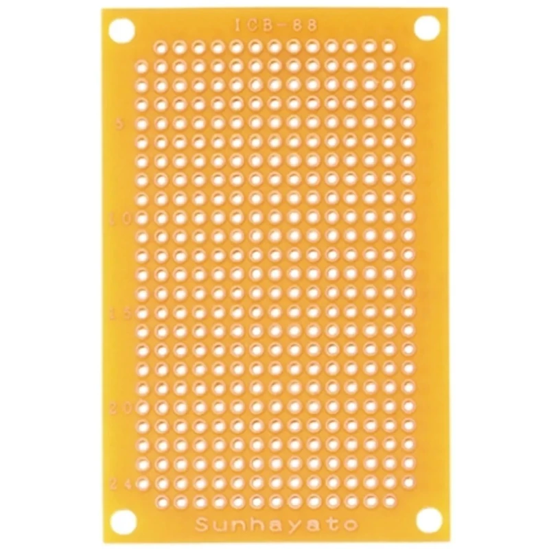 Sunhayato Matrix Board FR2 Synthetic Resin Bonded Paper 72mm x 47mm 1.6mm Thickness 1 mm Holes ICB-88