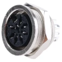 RS PRO 8 Pole Straight Standard DIN Socket, 4A Current, 100V AC Voltage, Panel Mount Female 490-995
