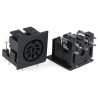 RS PRO 8 Pole Right Angle Miniature DIN Socket, 2A Current, 100V AC, Push-in Female Connector Through Hole Mount 491-049