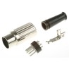 RS PRO 5 Pole Straight Standard DIN Plug 100V AC 4A Cable Male 491-055