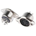 RS PRO 5 Pole Straight Standard DIN Socket, 4A, 100V AC, Push Lock, Chassis Mount Female 491-100