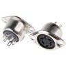 RS PRO 5 Pole Straight Standard DIN Socket, 4A, 100V AC, Push Lock, Chassis Mount Female 491-100