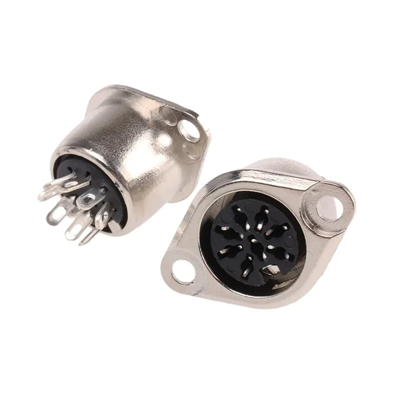 RS PRO 8 Pole Straight Standard DIN Socket, Push Lock, Chassis Mount Female, 4A, 100V ac 491-106
