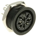RS PRO 8 Pole Straight Standard DIN Socket, Female Connector, Panel Mount, 4A, 100V AC 491-140