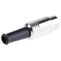 RS PRO 4 Pole Straight Standard DIN Plug 4A 100V AC Push Lock Cable Male 491-134