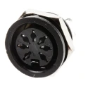 RS PRO 7 Pole Straight Standard DIN Socket, Panel Mount Female, 4A, 100V AC 491-156
